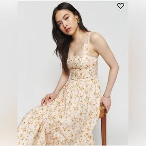 Rowen linen dress by Reformation